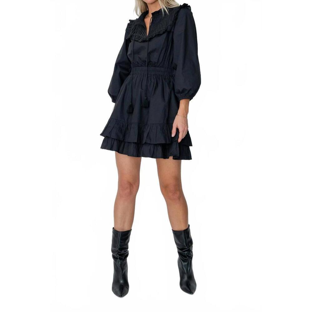 NEW WEST OF corrine mini dress in black